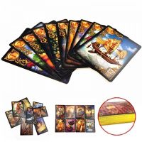 KLASE สำรับไพ่ความบันเทิงเกมกระดาน Lenormand ไพ่ทาโรต์ชุบทองด้านทอง