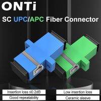 ◆❉ ONTi 50-400 Pcs Fiber Optic Connector Adapter SC / UPC SM Flange Singlemode Simplex SC-SC APC Coupler Free Shipping Wholesale