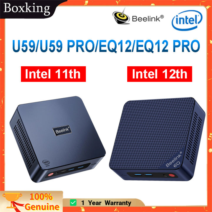 Beelink MINI PC Intel 12th EQ12/EQ12 Pro N100/N305 U59 Pro Intel 11th N5105  Mini PC Win 11 8G 500G Type C Desktop Computer VS Mini S Lazada PH