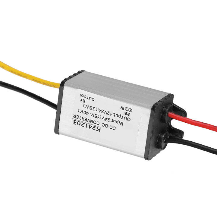 dc-dc-converter-24v-to-12v-ประสิทธิภาพสูงขั้นตอนลง-power-supply-3a-กันน้ำรถโวลต์-step-down-converter