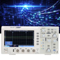 SDS1104 ออสซิลโลสโคป 4 แชนแนลพร้อมจอแสดงผล LCD 7 นิ้ว แบนด์วิดธ์ 100MHZ อัตราการสุ่มตัวอย่าง 1GS/S