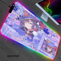 RGB Genshin impact Oversized Beautiful Pattern Mouse Pad Desk Pad Lovely Anime Cool Mouse Pad HD Print Computer Gamer Mouse Mats