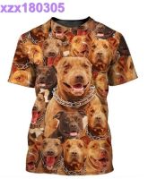 Pitbull Face Cute Puppies 3D TSHIRT