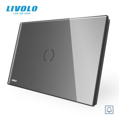 LIVOLO Wall Switch,Doorbell ring switch, Glass Panel, US standard Touch Screen Light Switch,with LED indicator