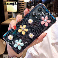 Casinglee เคสสำหรับ Realme GT NEO 2,เคสซิลิโคนนิ่มกลิตเตอร์รูปพระจันทร์ดอกไม้เต็มดาวเคสฝาหลัง Hp สำหรับ Realme GT NEO2เคสโทรศัพท์