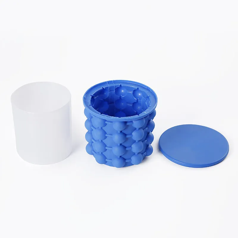 Magic Ice Cube Maker Genie Silicone Rubber Ice Tray Mold