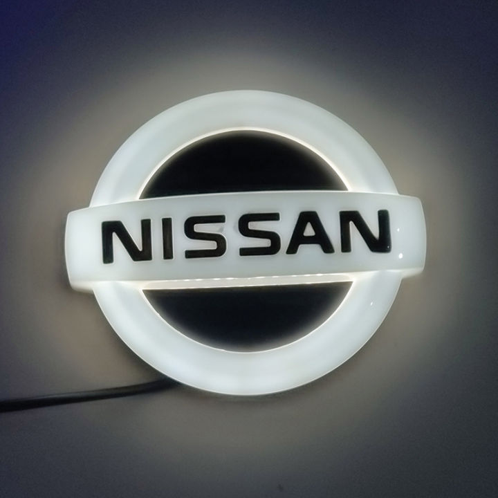 Nissan Logo Car Accessories LED Light Logo Emblems Front Rear Bumper ...