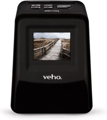 Veho Smartfix Portable Stand Alone 14 Megapixel Negative Film &amp; Slide Scanner with 2.4” Digital Screen and 135 Slider Tray for 135/110/126 Negatives Compatible with Mac/PC – Black (VFS-014-SF) 14 Megapixel Scanner