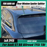 For Audi A6 C7 Allroad Rear Window Side Spoiler Wing Car Rear Trunk Diffuser Canard Splitter Body Kit 3.0TFSI 3.0TDI 2012-2018