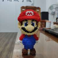 【✨】 Ohana Shopaholic mall Super Mario Luigi เกม HC 9004 1750ชิ้นโมเดลหุ่น DIY ขนาดเล็กเพชรตัวต่อบล็อกขนาดเล็กชิ้นส่วนของเล่นไม่มีกล่อง