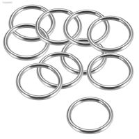 ﹉●﹍ 10pcs Stainless Steel O Ring 20/30/40/50/60mm Inner Diameter 3/4/5mm Thickness Strapping Welded Round Rings