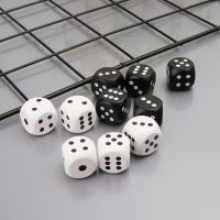 5pcs 20mm Round Corner Wood Dice For Bar Nightclub Party RPG Board Game Kid Toys