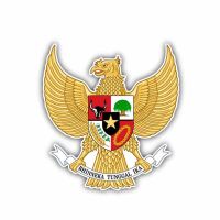 【cw】 12CMx12.9CM Creativity Car Accessories Indonesia Coat of Arms Decal Sticker