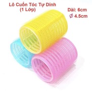 Lô Cuốn Tóc Tự Dính Cỡ Đại Lõi Nhựa Lẻ 1 Cái Tạo Bồng Bềnh Cho Tóc Thêm