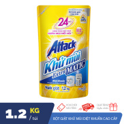 Freeship Túi 1200ml Attack nước giặt Extra Matic khử mùi diệt khuẩn cao cấp