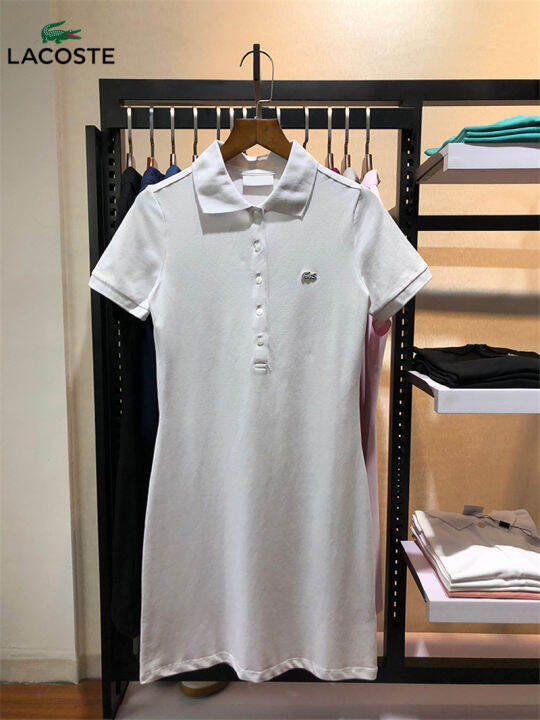 ready-stock-women-polo-shirts-mini-dress-korean-style-summer-casual-turn-down-collar-short-sleeve-button-down-dresses-official-authentic