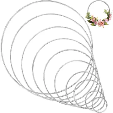 Metal Wreath Frame Ring Heart Shaped Diy Macrame Floral Crafts