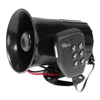 Spot Car Warning Alarm Fire Siren Horn PA Speaker MIC Megaphone Car System 6 Styling 100W 6-Sound Loud Car Warning Alarm