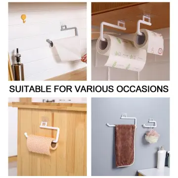 1pcs ABS Kitchen Paper Roll Holder Towel Hanger Rack Bar Cabinet