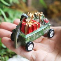 【CC】✎✺∏  Miniature Wagon Carriage Resin Ornaments for Village Figurines Accessories Garden Decoration