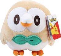 Pokémon Legends: Arceus Rowlet 8 "Plush Stuffed Animal Toy-ได้รับอนุญาตอย่างเป็นทางการ-อายุ2ปีขึ้นไป