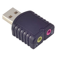 อะแดปเตอร์การ์ดเสียง USB ร้อนสเตอริโอภายนอกสำหรับ Windows และ Mac PC เดสก์ท็อปไดรฟ์ฟรี