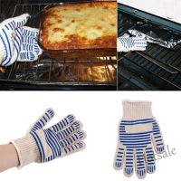 【hot sale】☎❦✕ D13 High Temperature Resistant 540 BBQ Fire Gloves Flame Retardant Non-Slip Fireproof Grill Insulation Microwave Oven Gloves