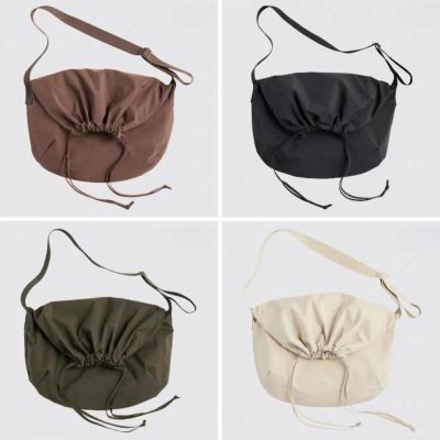 COD DSFGERERERER Drawstring messenger bag shoulder bag tote bag for men and women casual commuter bag nylon bag