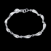 Fine 925 Sterling Silver bracelet Drop cute chain women lady fashion charm jewelry wedding noble party gifts