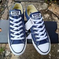 รองเท้าคอนเวิร์ส รองเท้าผ้าใบ ออลสตาร์ CONVERSE ALL STAR OX NAVY M9697CNA ของแท้ 100% พร้อมส่ง