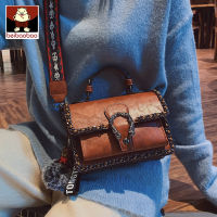 GA Beibaobao new small bag womens 2019 new fashion texture Korean style shoulder bag western style wide strap crossbody bag