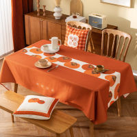 table cover Table Runner tablecloth บรรยากาศปีใหม่ผ้าปูโต๊ะผ้าสีแดงสไตล์นอร์ดิกโต๊ะกาแฟสี่เหลี่ยมเทศกาลผ้าปูโต๊ะโต๊ะโต๊ะ