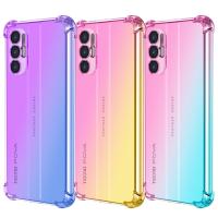 Tecno Pova 3 NEO Pova 2 Anti-Drop Rainbow 2สี TPU Case Clear Soft ปลอก Gradient Air กันกระแทก Cover