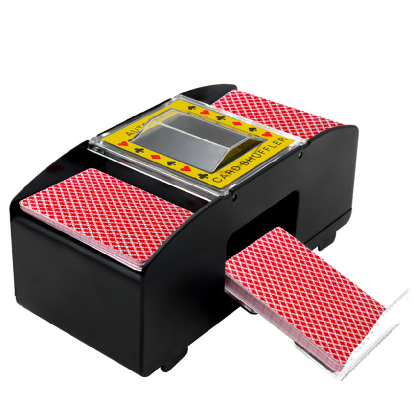 Card Shuffler Automatic Playing Card Shuffler Machine for 1 to 4 Deck Poker Card Shuffler Easy and Durable 