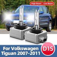 ไฟซีนอนหน้ารถ2ชิ้น D1s 6000K หลอดโคมไฟ12V Dc สำหรับ Vw Volkswagen ไทกวน2007 2008 2009 2011 2010