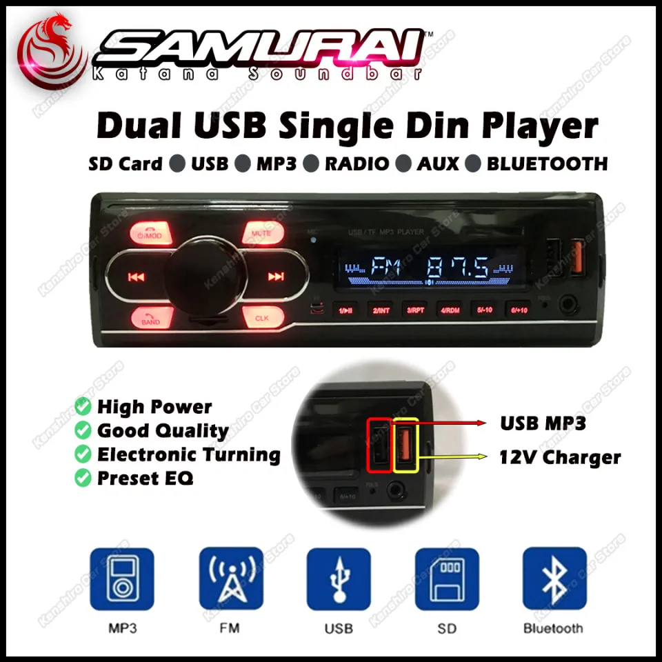 Autoradio Caliber avec Bluetooth - USB, SD, AUX, FM - 1 DIN