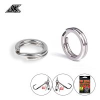 TSSR 50-300LB Split Ring Fishing Connector Heavy Lure Solid Rings Assist Fishing Hook Accessories