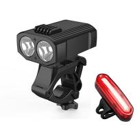 ไฟหน้ารถจักรยาน LED 1200Mah USB Reable MTB Bike ไฟจักรยานโคมไฟอะลูมิเนียมผสมโลหะไฟหน้าไฟท้าย