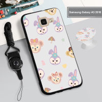 ?เคสซิลิโคนป้องกันแบบเต็มรูปแบบใหม่ Samsung Galaxy A10/A10S/A21S/A31/A40นิ่มลายการ์ตูนฝาครอบโทรศัพท์มือถือที่มีห่วงยึดรูปแบบเดียวกันและเชือก