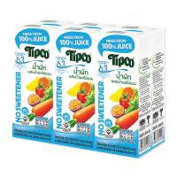 [พร้อมส่ง!!!] ทิปโก้ น้ำผักผสมน้ำผลไม้รวม 100% สูตรหวานน้อย 180 มล. x 6 กล่องTipco 100% Mixed Veggie Less Sweet 180 ml x 6 Boxes