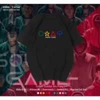 ฟรีการ์ด!!เสื้อยืด พิมพ์ลาย SQUID GAME EDITION สไตล์เกาหลี 001