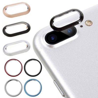 2 in 1 Metal Camera Lens Protector Glass For iPhone 7 8 Plus XR iPhone X Camera Protector Circle Ring Cover with Tempered Glass