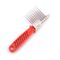 Pet Rake Comb Dog Dematting Comb Pet Slicker Brush Dog Stainless Steel Comb Grooming Tools for Cat Rabbit Long Haired Breed Pets