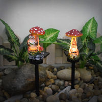 Decorations Owl Pathway Lawn Stake Resin Mushroom Outdoor Decorative