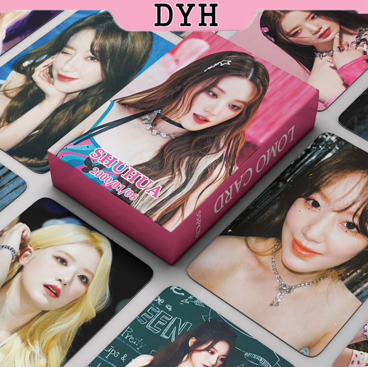 DYH 55pcs (G)I-DLE SHUHUA Photocards I FEEL LOMO Card KPOP Album ...