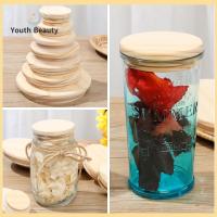 YOUTH BEAUTY ใช้ซ้ำได้ ฝาปิดผนึกขวด เข้ากันได้ ฝาไม้ ที่เก็บกระป๋อง Mason Jar Lid ผ้าคลุมปากกว้าง