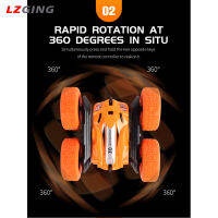 Lzginger Mobil Remote Control 2.4Ghz รถกระเช้าสองด้านหมุนได้360องศาพร้อมของขวัญน้ำหนักเบาสำหรับเด็ก