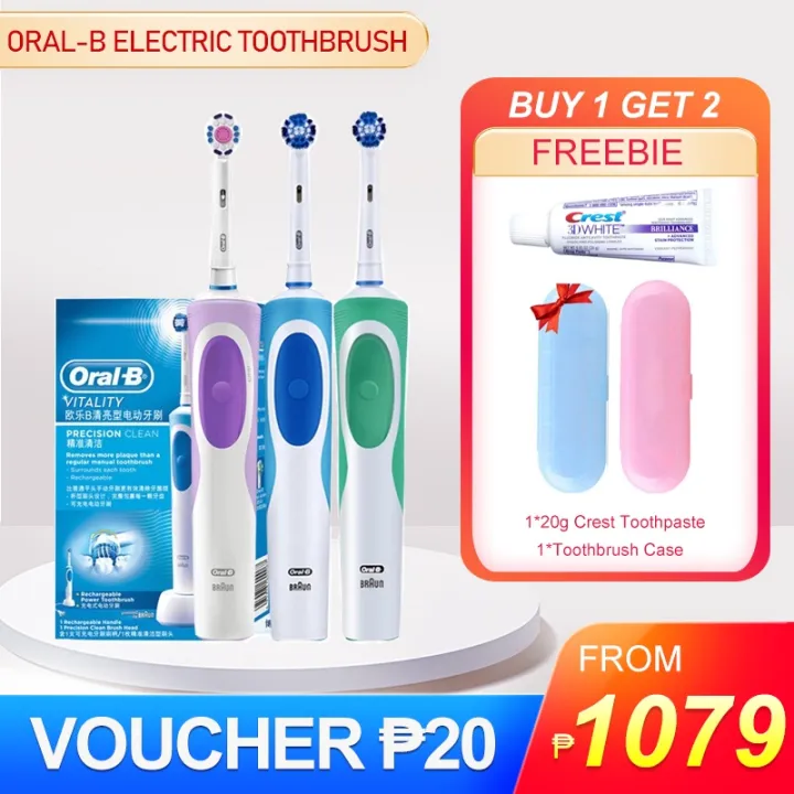 Oral B Electric Toothbrush For Adult Vitality Precision Clean Powered ...