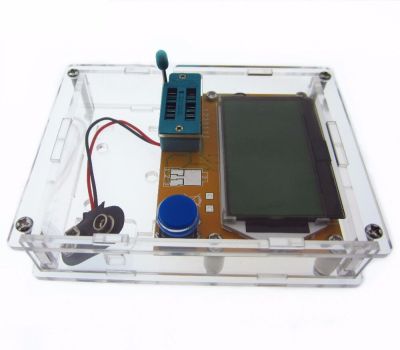 Diode Triode Capacitance Esr Meter Mos Lcr-t4เครื่องทดสอบทรานซิสเตอร์จอแสดงผล Lcd Mega328ทรานซิสเตอร์ไดโอดพร้อมเคสอะคริลิค