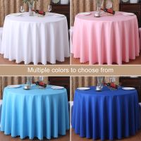 Morris8 Solid Table Cloth Round Wedding Tablecloth Elegant Tablecloths for Dining Home Hotel Restaurant Cover Decoration